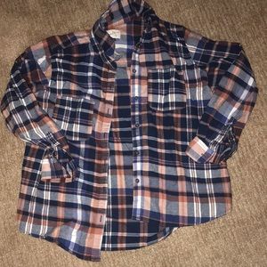 Heavy weight plaid button up